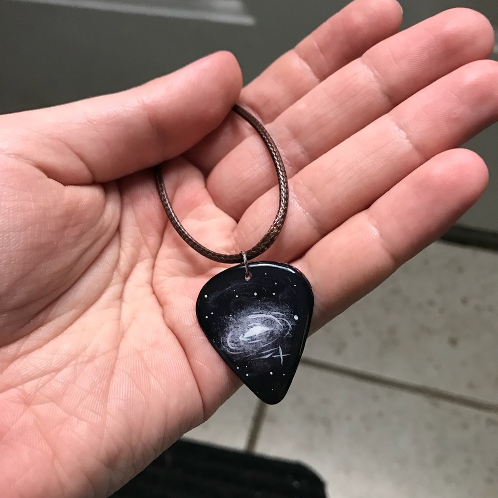 Guitar pick necklace